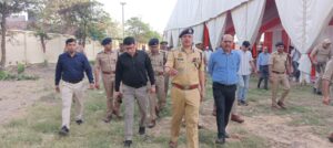 मुजफ्फरनगर : सीएम दौरे से पहले अधिकारियों ने किया नुमाइश मैदान का निरीक्षण