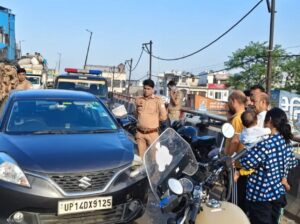 मुजफ्फरनगर : फ्लाईओवर पर कार-बाइक भिड़ंत में युवक गंभीर घायल