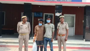 कचहरी में पेशी पर आए बदमाश चढ़े पुलिस के हत्थे, चोरी की बाइकें बरामद